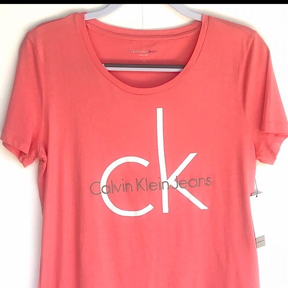 Calvin Klein Jeans Logo Short Sleeve Tee Shirt - Picture 2 of 9